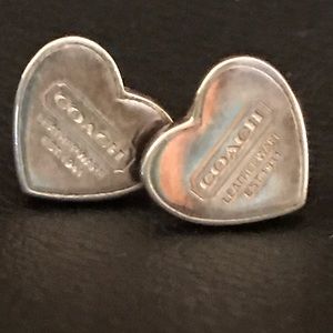 Coach small heart studs
